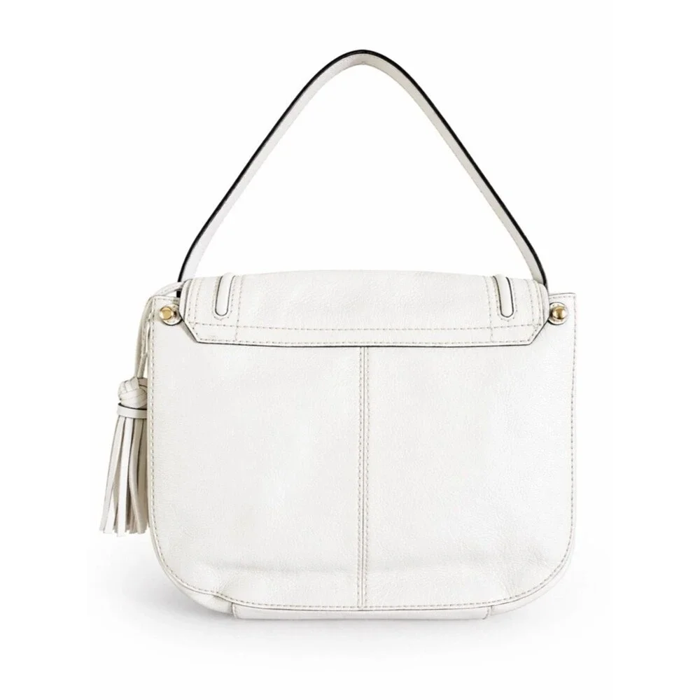 Kate Spade New York 100% Genuine Goat Leather Medium Rianne White Shoulder Bag